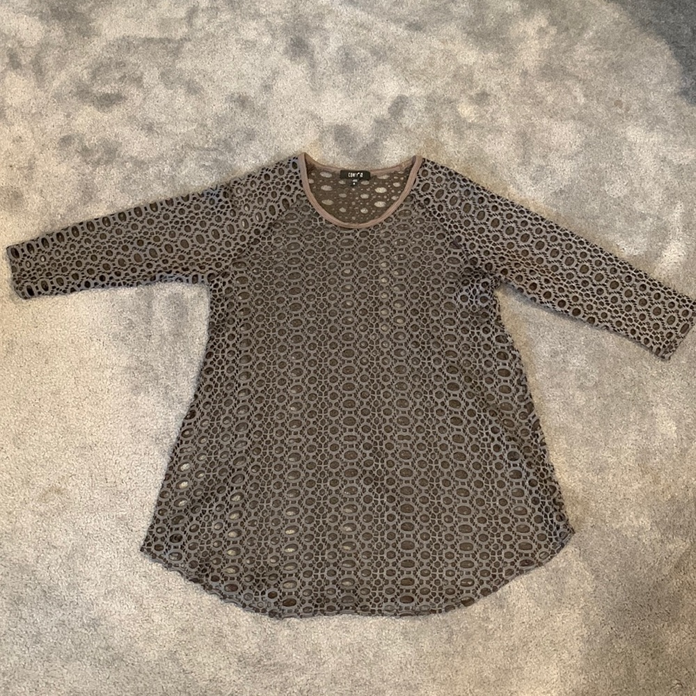 Comfy USA See Through Over Shirt